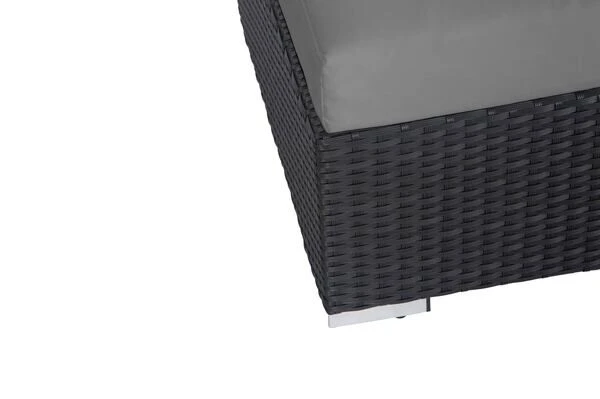 OUTFLEXX Loungemöbel-Set, Schwarz, Polyrattan, 6 Personen, Wasserfeste Kissenbox, Inkl. Kaffeetisch 10 OUTFLEXX Loungemöbel-Set, Schwarz, Polyrattan, 6 Personen, Wasserfeste Kissenbox, Inkl. Kaffeetisch – Bild 10