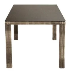 Ploß Rabida Sitzgruppe, Champagner-meliert, Polyrattan, Tisch 170 X 90 Cm, 4 Stapelsessel, Glasplatte In Steinoptik -Günstiges Garten Perle Geschäft 10 21072.jpg