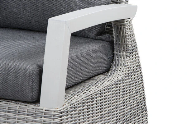 SIENA GARDEN Corido 2-Sitzer Sofa, Ice Grey, Alu / Gardino®-Geflecht, 136x83x88 Cm, Armlehne Links 11 SIENA GARDEN Corido 2-Sitzer Sofa, Ice Grey, Alu / Gardino®-Geflecht, 136x83x88 Cm, Armlehne Links – Bild 11