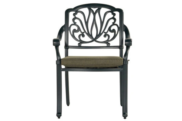 HARTMAN Amalfi Esstischgarnitur, Dunkelgrün, Alu-Guss, 6 Diningsessel, Inkl. Polster, 214x112 Cm 12 HARTMAN Amalfi Esstischgarnitur, Dunkelgrün, Alu-Guss, 6 Diningsessel, Inkl. Polster, 214x112 Cm – Bild 12