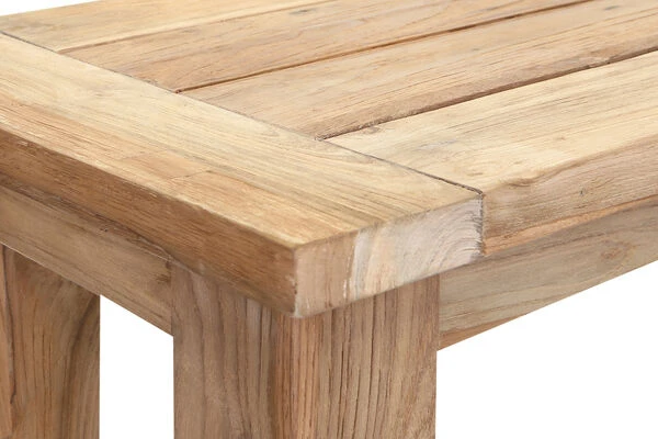 OUTFLEXX Sitzbank, Natur, Recyceltes SLVK-Teakholz, 170 X 40 X 45 Cm 8 OUTFLEXX Sitzbank, Natur, Recyceltes SLVK-Teakholz, 170 X 40 X 45 Cm – Bild 8