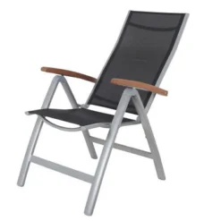 VILLANA Esstischgarnitur, Silber/schwarz, Alu/ FSC-Akazienholz, Ausziehtisch 150/200 Cm, 6 Multipositionssessel 29 VILLANA Esstischgarnitur, Silber/schwarz, Alu/ FSC-Akazienholz, Ausziehtisch 150/200 Cm, 6 Multipositionssessel -Günstiges Garten Perle Geschäft 14 16462.jpg