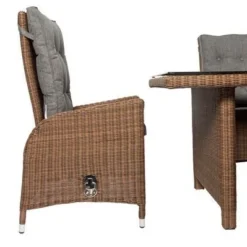 OUTFLEXX Dining Set, Hellbraun, Polyrattan, Tisch 220x100cm, Spraystone, 6mm, 6 Dining Sessel, Verstellbar -Günstiges Garten Perle Geschäft 16 20680.jpg