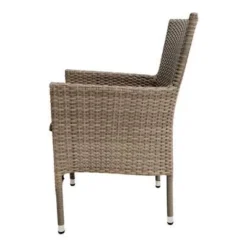 Ploß Rabida Sitzgruppe, Champagner-meliert, Polyrattan, Tisch 170 X 90 Cm, 4 Stapelsessel, Glasplatte In Steinoptik -Günstiges Garten Perle Geschäft 16 21072.jpg