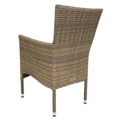 Ploß Rabida Sitzgruppe, Champagner-meliert, Polyrattan, Tisch 170 X 90 Cm, 4 Stapelsessel, Glasplatte In Steinoptik -Günstiges Garten Perle Geschäft 17 21072.jpg