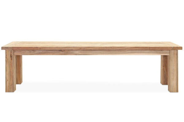 OUTFLEXX Sitzbank, Natur, Recyceltes SLVK-Teakholz, 170 X 40 X 45 Cm 4 OUTFLEXX Sitzbank, Natur, Recyceltes SLVK-Teakholz, 170 X 40 X 45 Cm – Bild 4