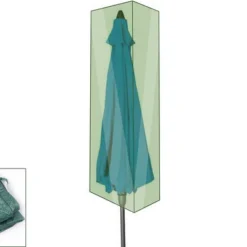 OUTFLEXX Abdeckhaube Für Sonnenschirme Bis Ø200cm, Grün, Ø27x137cm