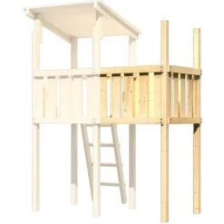 KARIBU Spielturm-Anbau Lotti, Fichtenholz, Naturbelassen