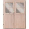 KARIBU Doppelflügeltür, Fichtenholz