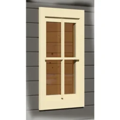 KARIBU Fenster Gerade, Holz 38/28 Mm, Inkl Umrüstleisten