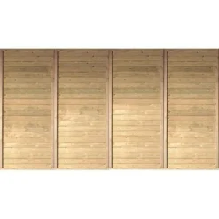 KARIBU Rückwand, Kiefer-Massivholz