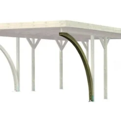 KARIBU 2er Set Einfahrtsbogen, Holz, Kesseldruckimprägniert, 12 Cm