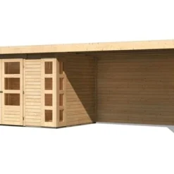 KARIBU Gartenhaus Kerko 4, Fichtenholz 19 Mm, Flachdach