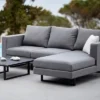 OUTFLEXX Loungeset, Flanelle, Alu/Sunbrella, 3-4 Personen, Inkl. Kaffeetisch 90 X 90 X 40 Cm