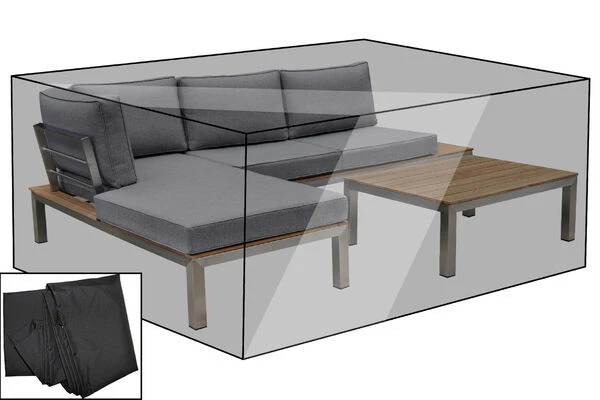 OUTFLEXX Premium Abdeckhaube, Für Lounge, Z.B. 18298, Schwarz, 247 X 161 X 63 Cm, Wasserbeständig 1 OUTFLEXX Premium Abdeckhaube, Für Lounge, Z.B. 18298, Schwarz, 247 X 161 X 63 Cm, Wasserbeständig