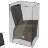 OUTFLEXX Premium Abdeckhaube, Für Dining Sessel, Z.B. 18368, Schwarz, 58 X 68 X 63/109 Cm, Wasserbeständig