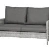 SIENA GARDEN Soria 2-Sitzer Loungesofa, Ice Grey, Alu / Gardino®-Geflecht, 149x87x88 Cm