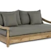 OUTFLEXX Sofa, Natur, Recycled FSC®-Teak, 190x112x82cm 2 Sitzer, Inkl. Kissen, Mit Armlehnen