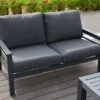 OUTFLEXX 2-Sitzer Sofa, Anthrazit, Olefin/Alu