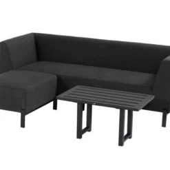 HARTMAN Dion Loungeset, Sooty, Sunbrella, 3-4 Personen, Kaffeetisch 80 X 50 X 40 Cm