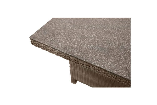 Ploß Rabida Dining-Lounge, Champagner-meliert, Polyrattan, 7 Tlg., 5-6 Pers., 146x85cm, Inkl. Polster 8 Ploß Rabida Dining-Lounge, Champagner-meliert, Polyrattan, 7 Tlg., 5-6 Pers., 146x85cm, Inkl. Polster – Bild 8