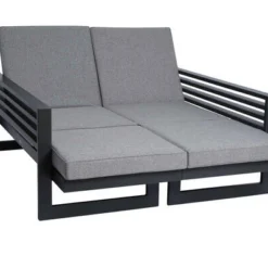 STERN Holly Dining-Bank/Liege, Anthrazit, Aluminium, 216x80x73 Cm, Inkl. Polster Grau Meliert 11 STERN Holly Dining-Bank/Liege, Anthrazit, Aluminium, 216x80x73 Cm, Inkl. Polster Grau Meliert -Günstiges Garten Perle Geschäft 21890 3.jpg