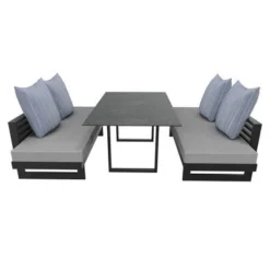 STERN Holly Dining-Bank/Liege, Anthrazit, Aluminium, 216x80x73 Cm, Inkl. Polster Grau Meliert 8 STERN Holly Dining-Bank/Liege, Anthrazit, Aluminium, 216x80x73 Cm, Inkl. Polster Grau Meliert -Günstiges Garten Perle Geschäft 21890 6.jpg