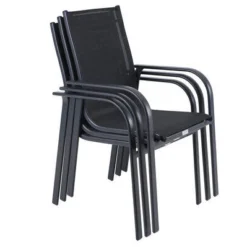 OUTFLEXX Esstischgarnitur, OUTFLEXX® Anthrazit Matt, Alu / Teak / Textil, Tisch 150/210x90cm, 6 Sessel, Stapelbar 29 OUTFLEXX Esstischgarnitur, OUTFLEXX® Anthrazit Matt, Alu / Teak / Textil, Tisch 150/210x90cm, 6 Sessel, Stapelbar -Günstiges Garten Perle Geschäft 22183 13.jpg