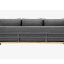 OUTFLEXX Loungeset, Aluminium Mit Sunproof Olefin, FSC Akazie, Gepolstert In Grau, Für 3-4 Personen -Günstiges Garten Perle Geschäft 22368 14.jpg