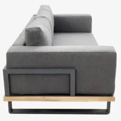 OUTFLEXX Loungeset, Aluminium Mit Sunproof Olefin, FSC Akazie, Gepolstert In Grau, Für 3-4 Personen -Günstiges Garten Perle Geschäft 22368 15.jpg