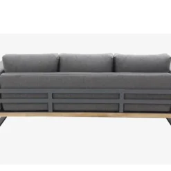 OUTFLEXX Loungeset, Aluminium Mit Sunproof Olefin, FSC Akazie, Gepolstert In Grau, Für 3-4 Personen -Günstiges Garten Perle Geschäft 22368 9.jpg