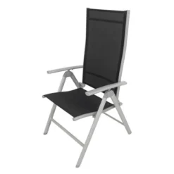 VILLANA Esstischgarnitur, Silber/schwarz, Alu/Holzimitat/Textil, Tisch 150x90cm, 4 Multipositionssessel 22 VILLANA Esstischgarnitur, Silber/schwarz, Alu/Holzimitat/Textil, Tisch 150x90cm, 4 Multipositionssessel -Günstiges Garten Perle Geschäft 22559 03.jpg