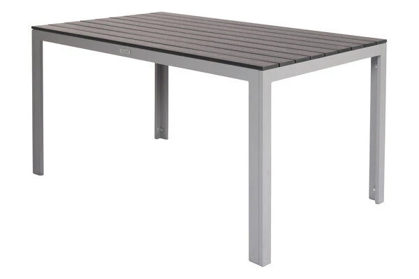 VILLANA Esstischgarnitur, Silber/schwarz, Alu/Holzimitat/Textil, Tisch 150x90cm, 4 Multipositionssessel 9 VILLANA Esstischgarnitur, Silber/schwarz, Alu/Holzimitat/Textil, Tisch 150x90cm, 4 Multipositionssessel – Bild 9