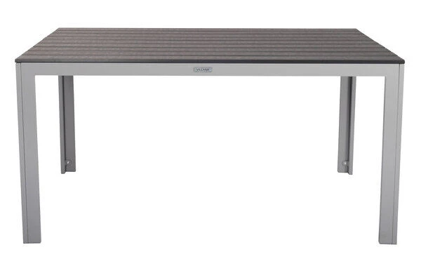 VILLANA Esstischgarnitur, Silber/schwarz, Alu/Holzimitat/Textil, Tisch 150x90cm, 4 Multipositionssessel 10 VILLANA Esstischgarnitur, Silber/schwarz, Alu/Holzimitat/Textil, Tisch 150x90cm, 4 Multipositionssessel – Bild 10