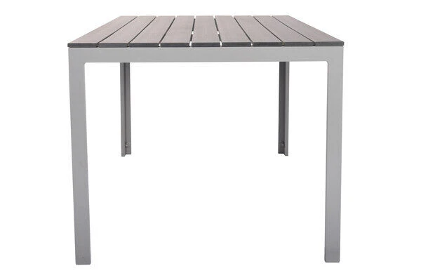 VILLANA Esstischgarnitur, Silber/schwarz, Alu/Holzimitat/Textil, Tisch 150x90cm, 4 Multipositionssessel 11 VILLANA Esstischgarnitur, Silber/schwarz, Alu/Holzimitat/Textil, Tisch 150x90cm, 4 Multipositionssessel – Bild 11