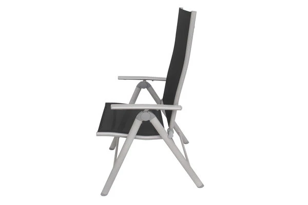 VILLANA Esstischgarnitur, Silber/schwarz, Alu/Holzimitat/Textil, Tisch 150x90cm, 4 Multipositionssessel 17 VILLANA Esstischgarnitur, Silber/schwarz, Alu/Holzimitat/Textil, Tisch 150x90cm, 4 Multipositionssessel – Bild 17