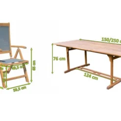 OUTFLEXX Sitzgruppe, Natur/grau, Akazie/Textilene, Ausziehtisch 150/200 X 90 Cm, 6 Multipo 5-fach 13 OUTFLEXX Sitzgruppe, Natur/grau, Akazie/Textilene, Ausziehtisch 150/200 X 90 Cm, 6 Multipo 5-fach -Günstiges Garten Perle Geschäft 22809 5.jpg
