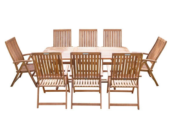 OUTFLEXX Sitzgruppe, Natur, Akazie, Ausziehtisch 180/240 X 100 Cm, 8 Multipositionssessel 11 OUTFLEXX Sitzgruppe, Natur, Akazie, Ausziehtisch 180/240 X 100 Cm, 8 Multipositionssessel – Bild 11