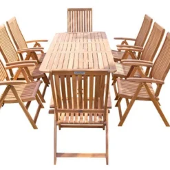 OUTFLEXX Sitzgruppe, Natur, Akazie, Ausziehtisch 180/240 X 100 Cm, 8 Multipositionssessel 23 OUTFLEXX Sitzgruppe, Natur, Akazie, Ausziehtisch 180/240 X 100 Cm, 8 Multipositionssessel -Günstiges Garten Perle Geschäft 22823 12.jpg