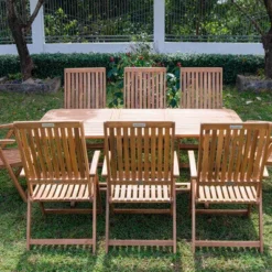 OUTFLEXX Sitzgruppe, Natur, Akazie, Ausziehtisch 180/240 X 100 Cm, 8 Multipositionssessel 17 OUTFLEXX Sitzgruppe, Natur, Akazie, Ausziehtisch 180/240 X 100 Cm, 8 Multipositionssessel -Günstiges Garten Perle Geschäft 22823 4.jpg