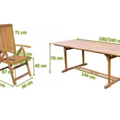 OUTFLEXX Sitzgruppe, Natur, Akazie, Ausziehtisch 180/240 X 100 Cm, 8 Multipositionssessel 16 OUTFLEXX Sitzgruppe, Natur, Akazie, Ausziehtisch 180/240 X 100 Cm, 8 Multipositionssessel -Günstiges Garten Perle Geschäft 22823 5.jpg