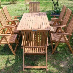 OUTFLEXX Sitzgruppe, Natur, Akazie, Ausziehtisch 180/240 X 100 Cm, 8 Multipositionssessel 18 OUTFLEXX Sitzgruppe, Natur, Akazie, Ausziehtisch 180/240 X 100 Cm, 8 Multipositionssessel -Günstiges Garten Perle Geschäft 22823 6.jpg