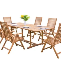 OUTFLEXX Sitzgruppe, Natur, Akazie, Ausziehtisch 180/240 X 100 Cm, 8 Multipositionssessel 20 OUTFLEXX Sitzgruppe, Natur, Akazie, Ausziehtisch 180/240 X 100 Cm, 8 Multipositionssessel -Günstiges Garten Perle Geschäft 22823 8.jpg