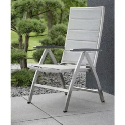 STERN Esstischgarnitur, Silber/grau, Edelstahl/Textilene, Tisch 200 X 100 Cm, 4 Stapelsessel, 2 Multipo, Padded 14 STERN Esstischgarnitur, Silber/grau, Edelstahl/Textilene, Tisch 200 X 100 Cm, 4 Stapelsessel, 2 Multipo, Padded -Günstiges Garten Perle Geschäft 22915 04.jpg