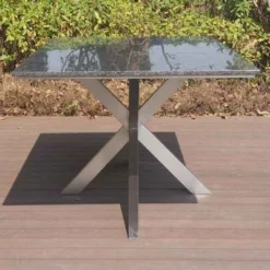 STERN Esstischgarnitur, Silber/grau, Edelstahl/Textilene, Tisch 200 X 100 Cm, 4 Stapelsessel, 2 Multipo, Padded 17 STERN Esstischgarnitur, Silber/grau, Edelstahl/Textilene, Tisch 200 X 100 Cm, 4 Stapelsessel, 2 Multipo, Padded -Günstiges Garten Perle Geschäft 22915 07.JPG