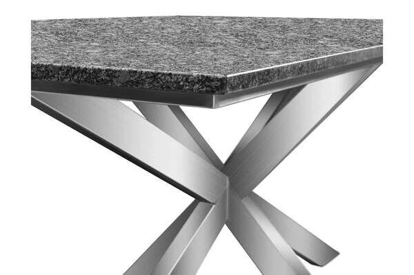 STERN Esstischgarnitur, Silber/grau, Edelstahl/Textilene, Tisch 200 X 100 Cm, 4 Stapelsessel, 2 Multipo, Padded 8 STERN Esstischgarnitur, Silber/grau, Edelstahl/Textilene, Tisch 200 X 100 Cm, 4 Stapelsessel, 2 Multipo, Padded – Bild 8