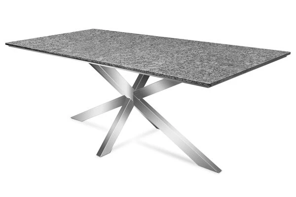 STERN Esstischgarnitur, Silber/grau, Edelstahl/Textilene, Tisch 200 X 100 Cm, 4 Stapelsessel, 2 Multipo, Padded 9 STERN Esstischgarnitur, Silber/grau, Edelstahl/Textilene, Tisch 200 X 100 Cm, 4 Stapelsessel, 2 Multipo, Padded – Bild 9