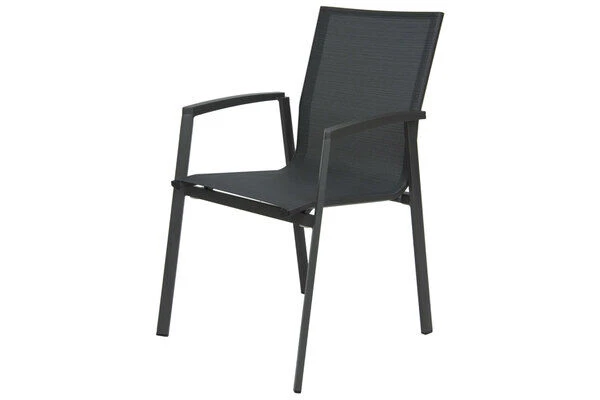 STERN New Top Esstischgarnitur, Anthrazit, Alu / Glas / Textil, Tisch 180/240x100cm, 6 Stapelsessel 10 STERN New Top Esstischgarnitur, Anthrazit, Alu / Glas / Textil, Tisch 180/240x100cm, 6 Stapelsessel – Bild 10