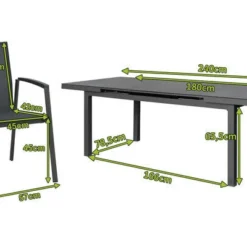 STERN New Top Esstischgarnitur, Anthrazit, Alu / Glas / Textil, Tisch 180/240x100cm, 6 Stapelsessel 18 STERN New Top Esstischgarnitur, Anthrazit, Alu / Glas / Textil, Tisch 180/240x100cm, 6 Stapelsessel -Günstiges Garten Perle Geschäft 22989 5.jpg