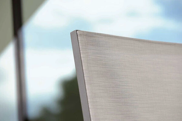 STERN New Top Esstischgarnitur, Anthrazit, Alu / Glas / Textil, Ausziehtisch 180/240x100cm, 4 Stapel-, 2 Klappsessel 11 STERN New Top Esstischgarnitur, Anthrazit, Alu / Glas / Textil, Ausziehtisch 180/240x100cm, 4 Stapel-, 2 Klappsessel – Bild 11